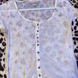 Silk see through T-shirt